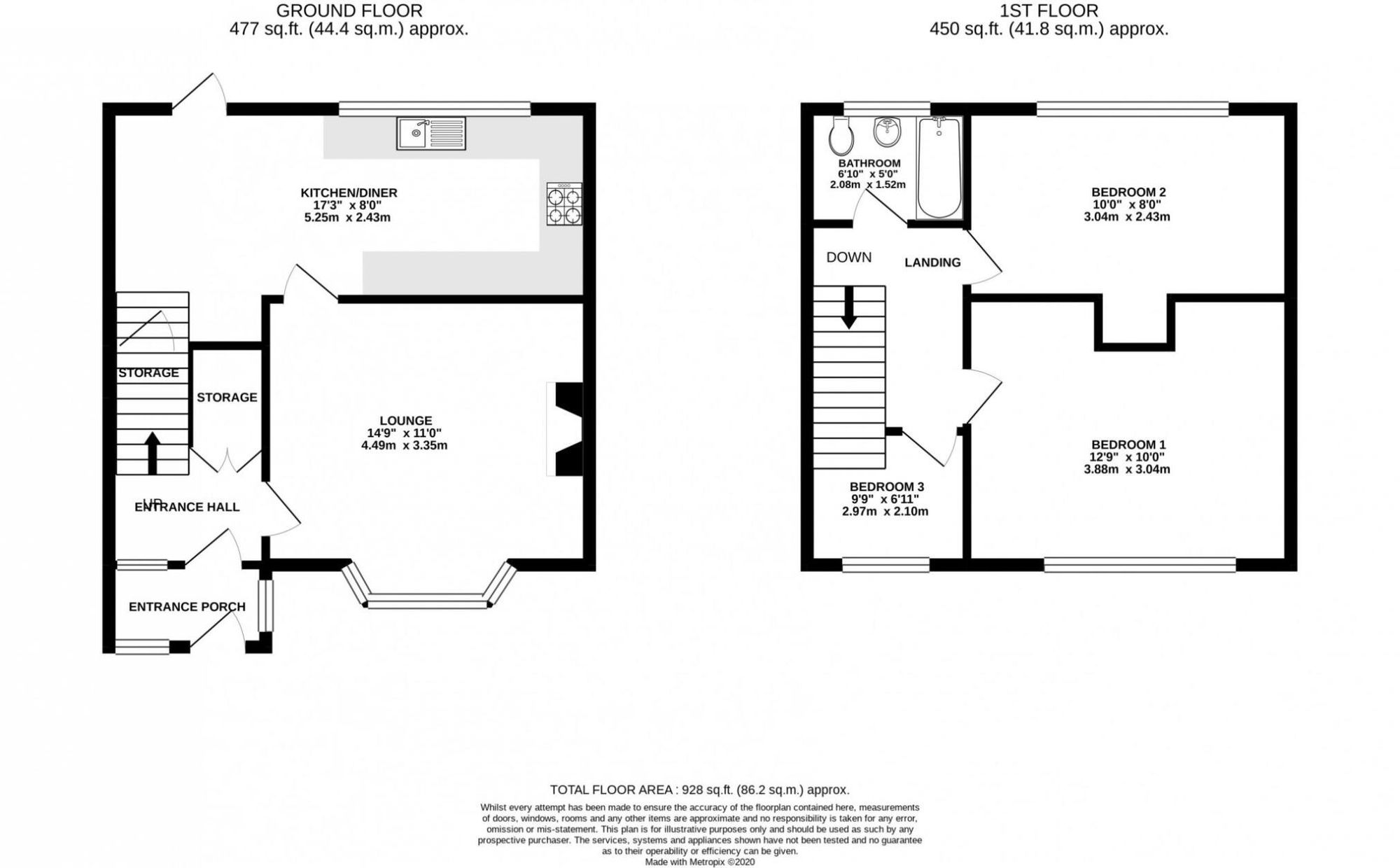64 Buckfast Close, Macclesfield floorplan