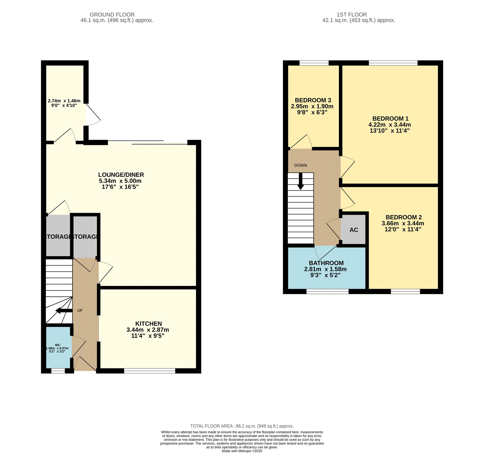 118, Goldsmith Road, Worcester floorplan