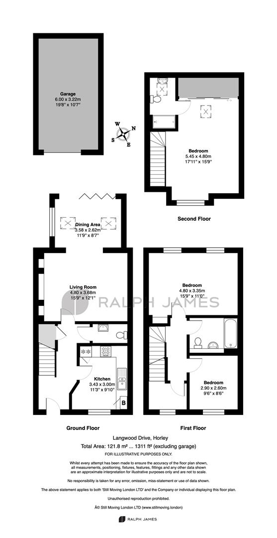 17, Langwood Drive, Horley floorplan