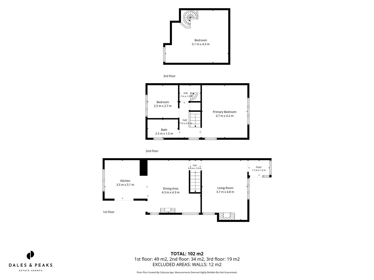 Upper Lumsdale, Matlock floorplan