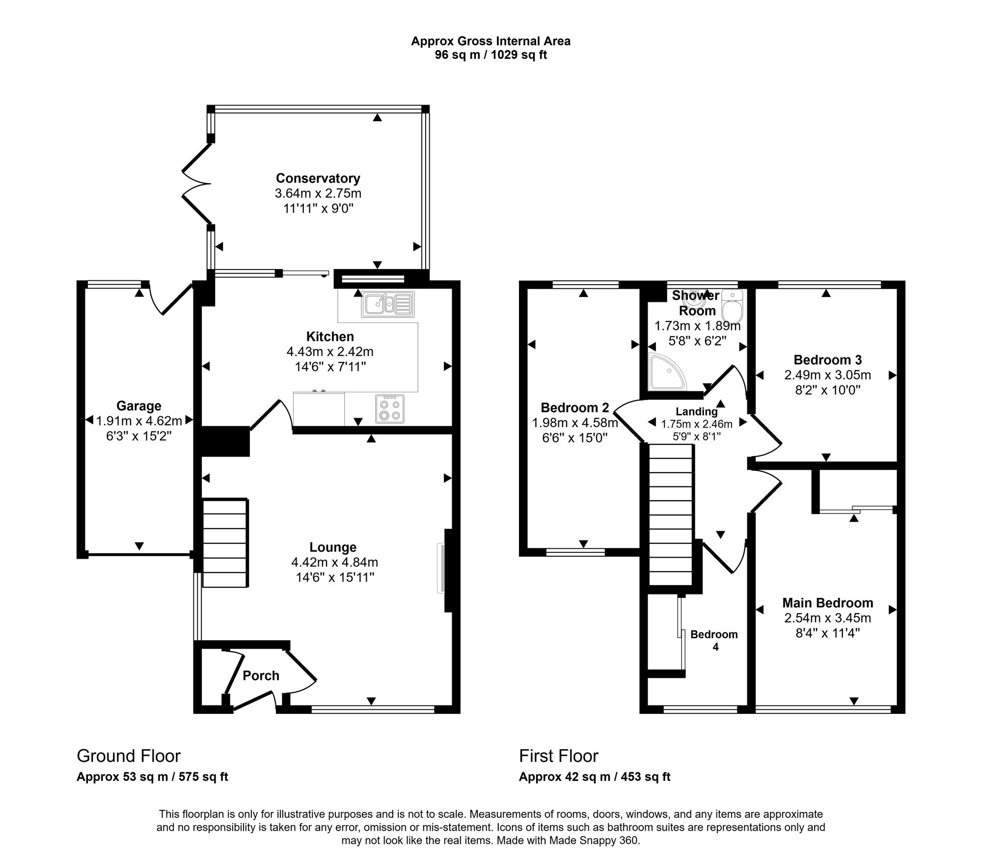 27 Darley Road, Wigan floorplan