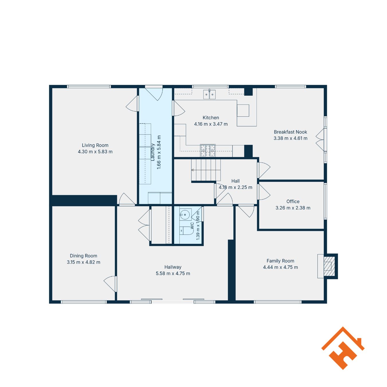 59, Carronvale Road, Larbert floorplan
