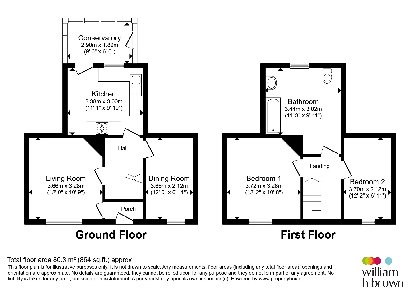 2, Westholme, Louth Road, Market Rasen floorplan