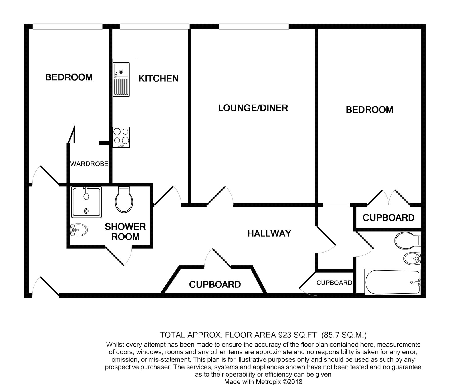 2 Bedrooms Flat for sale in Pampisford Road, South Croydon CR2