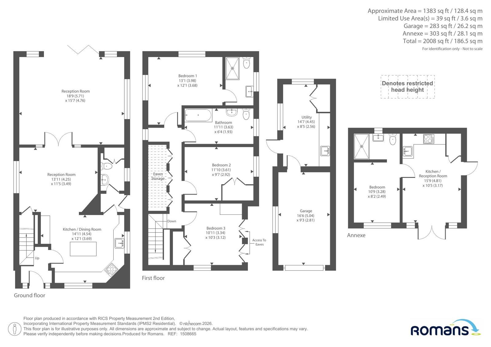 148, Loddon Bridge Road, Reading floorplan