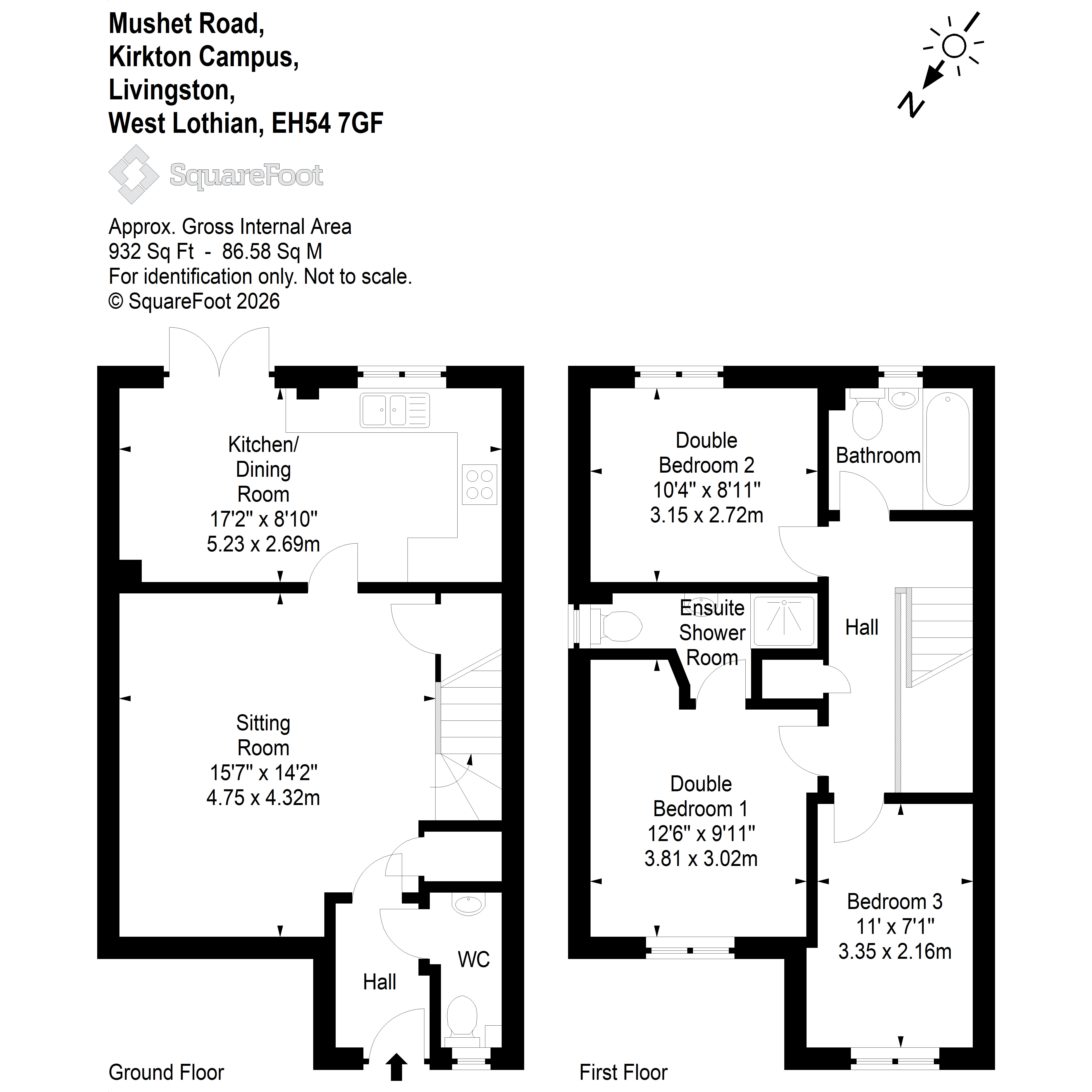 45, Mushet Road, Livingston floorplan