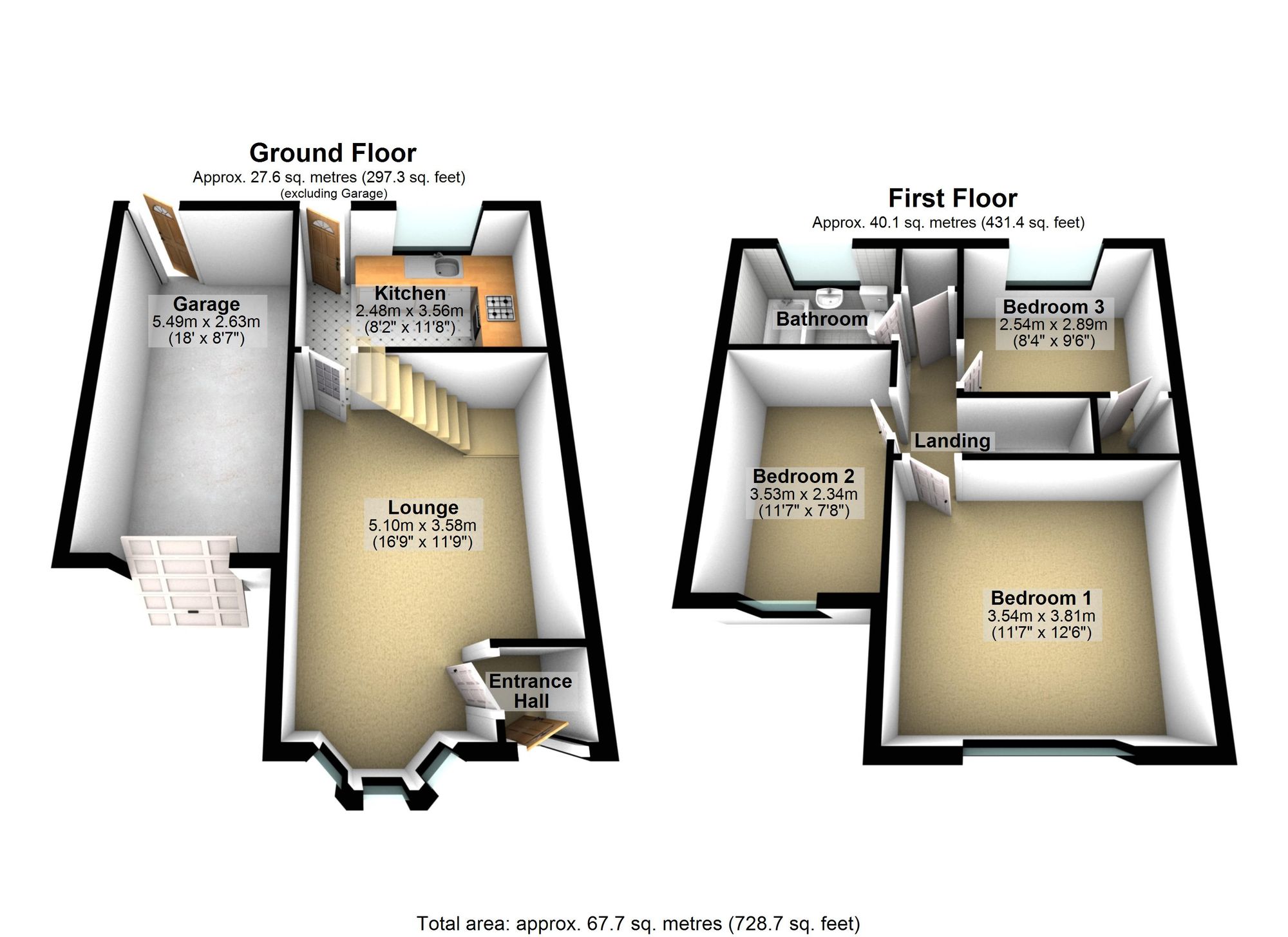 163 Bourton Way, Wellingborough floorplan