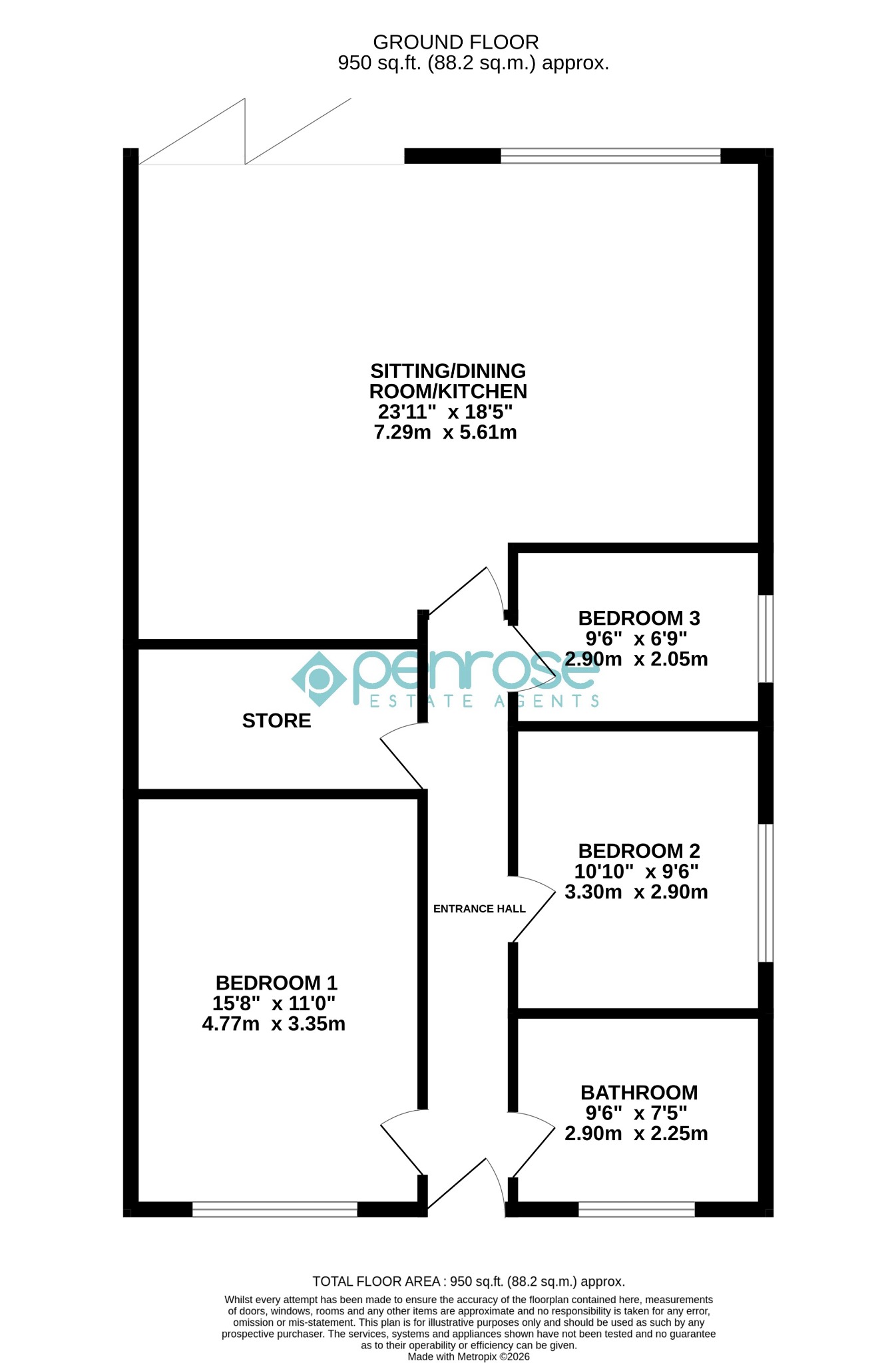 28 Green Lane, Luton, Bedfordshire floorplan