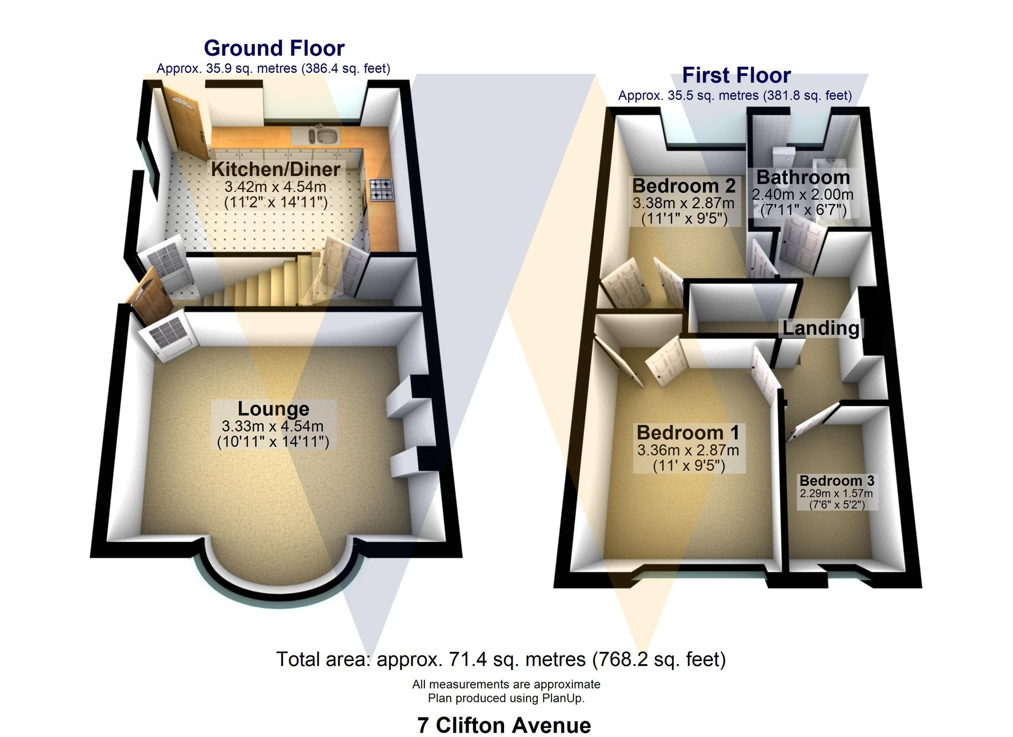 7 Clifton Avenue, Sheffield floorplan