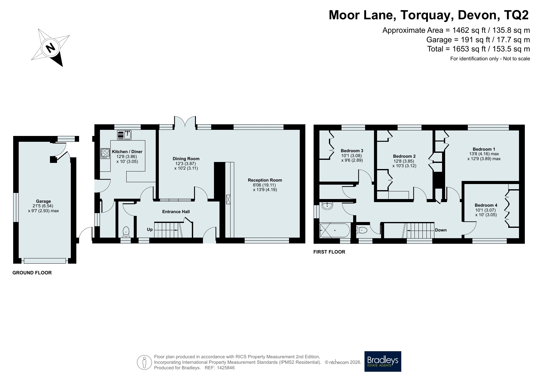 Springfield, 84, Moor Lane, Devon floorplan