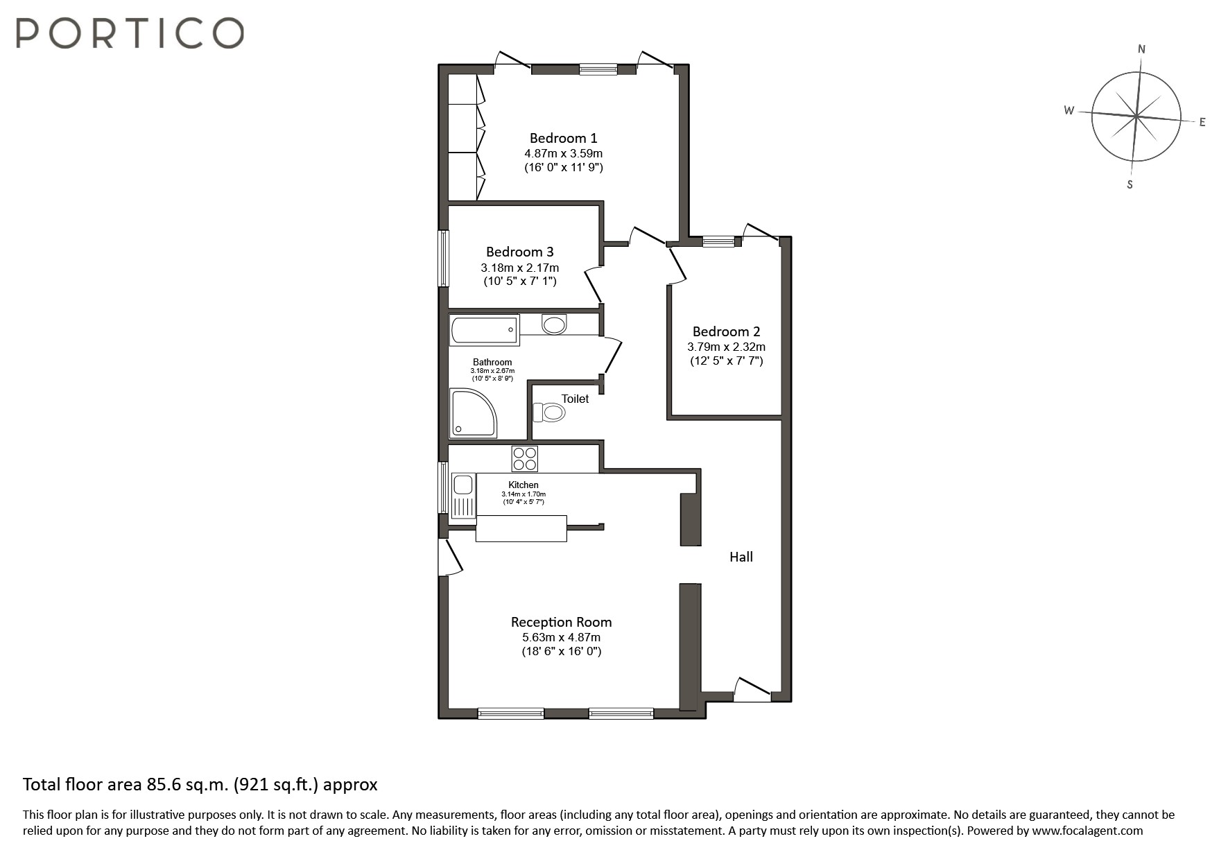 62, Lower Ground Floor North Side Wands, London floorplan