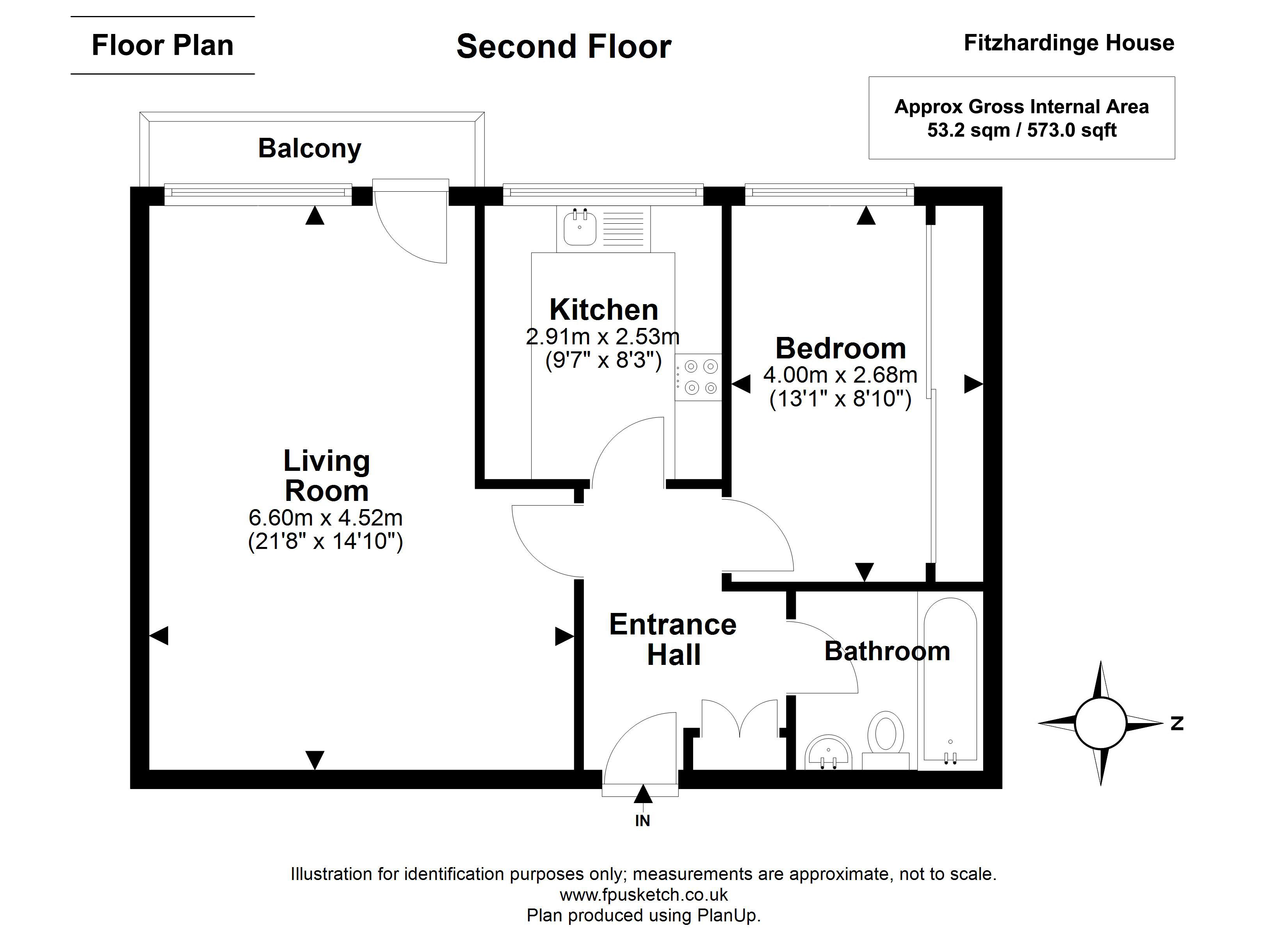 8, Fitzhardinge House, London floorplan