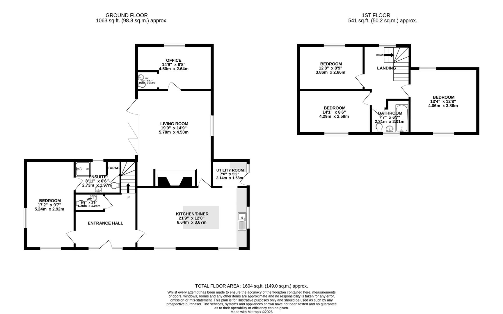 134, School Road, Bristol floorplan