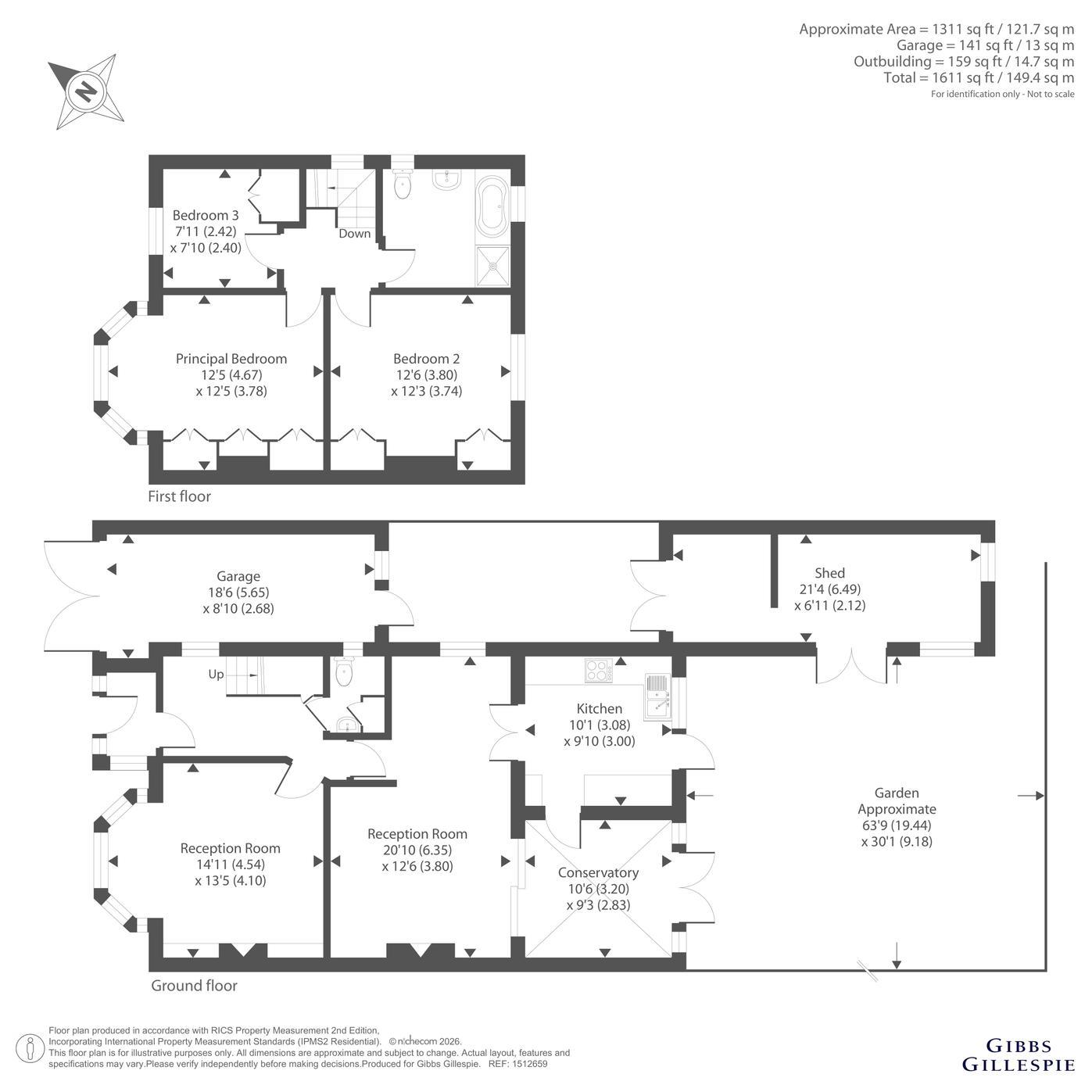 44, Boldmere Road, Pinner floorplan