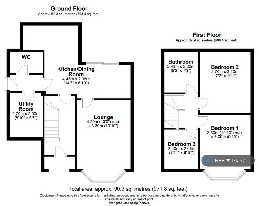 Rosemary Avenue, Worcester floorplan