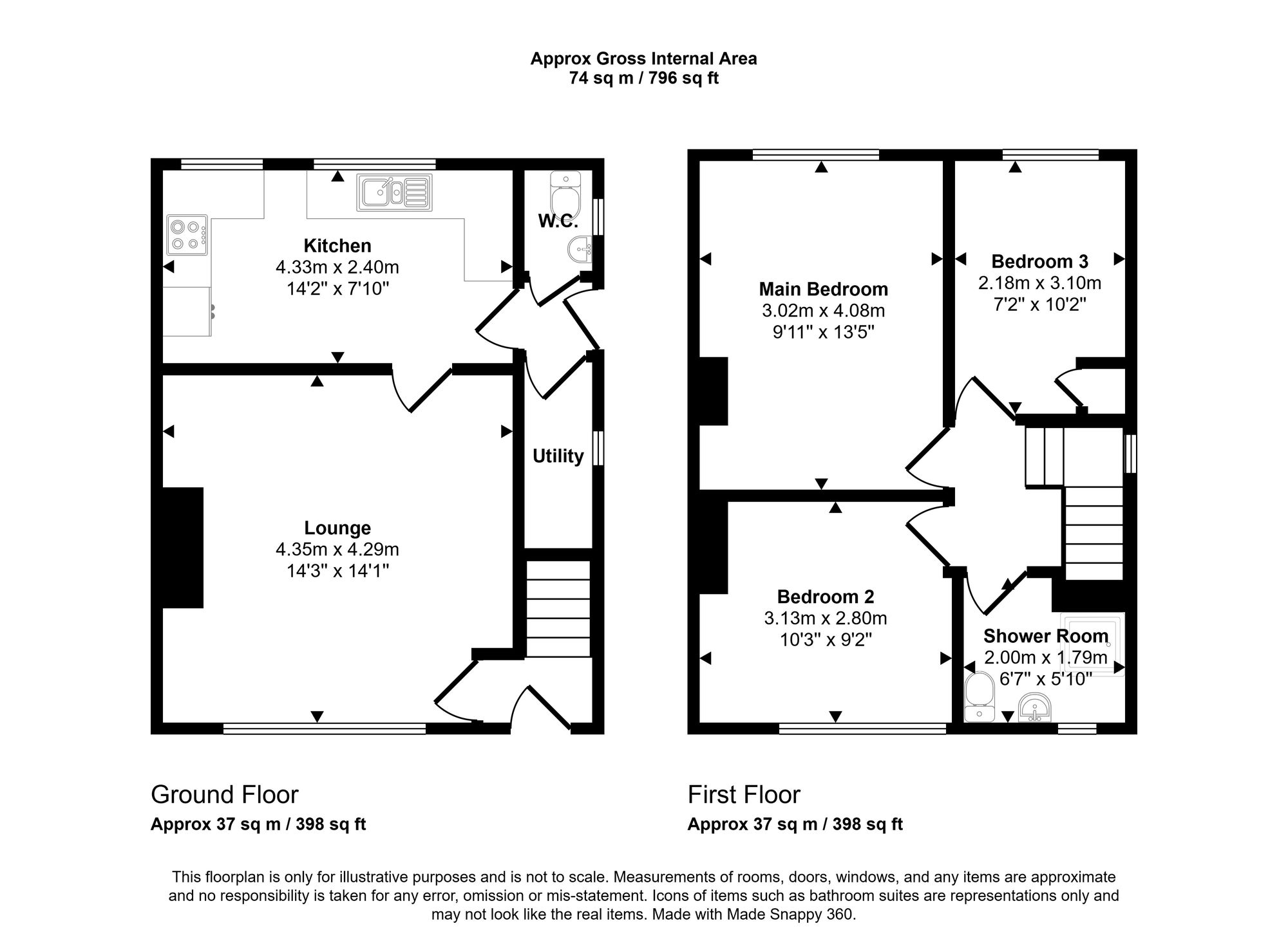 133 Ridyard Street, Wigan floorplan