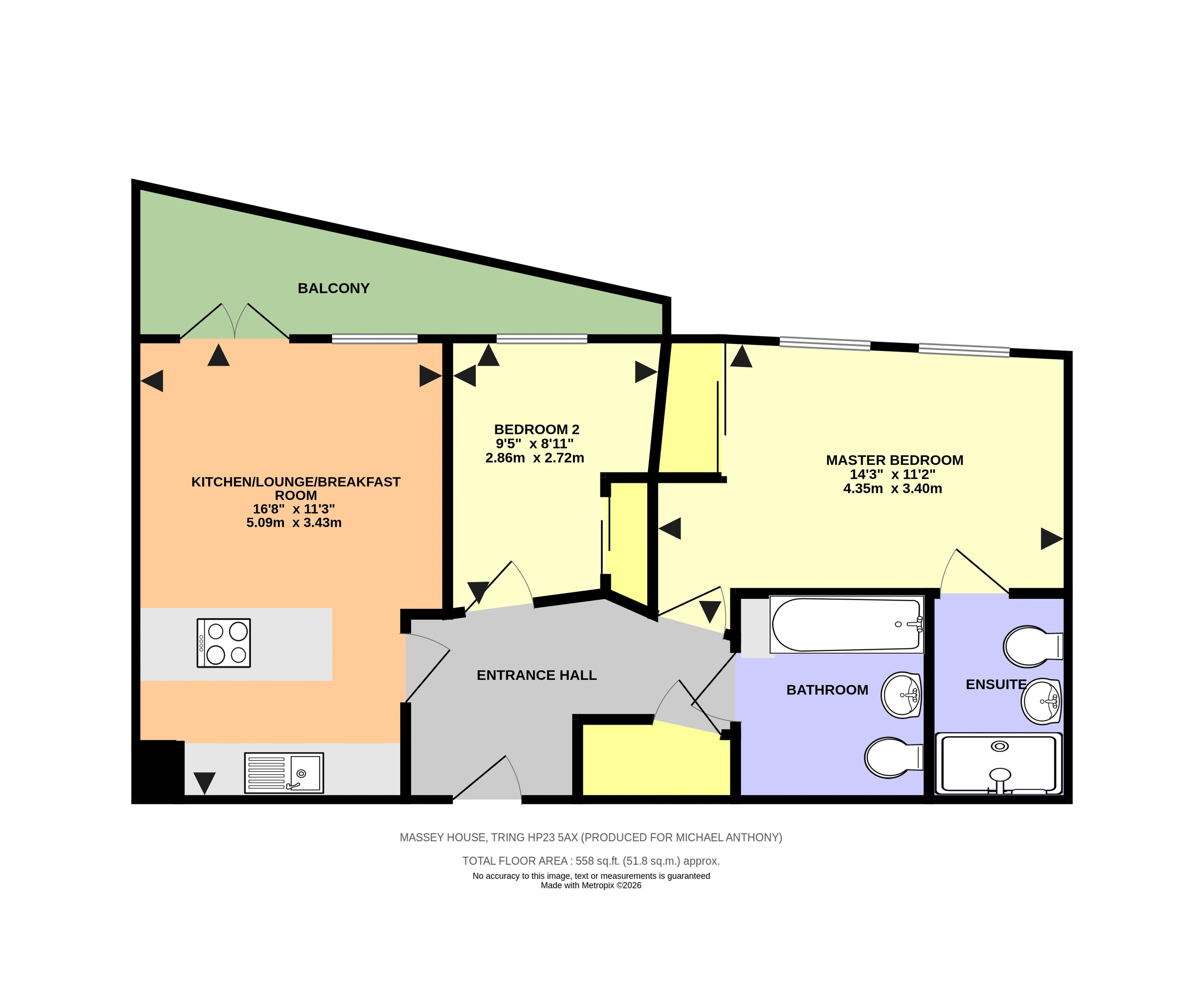 19, Massey House, Tring floorplan
