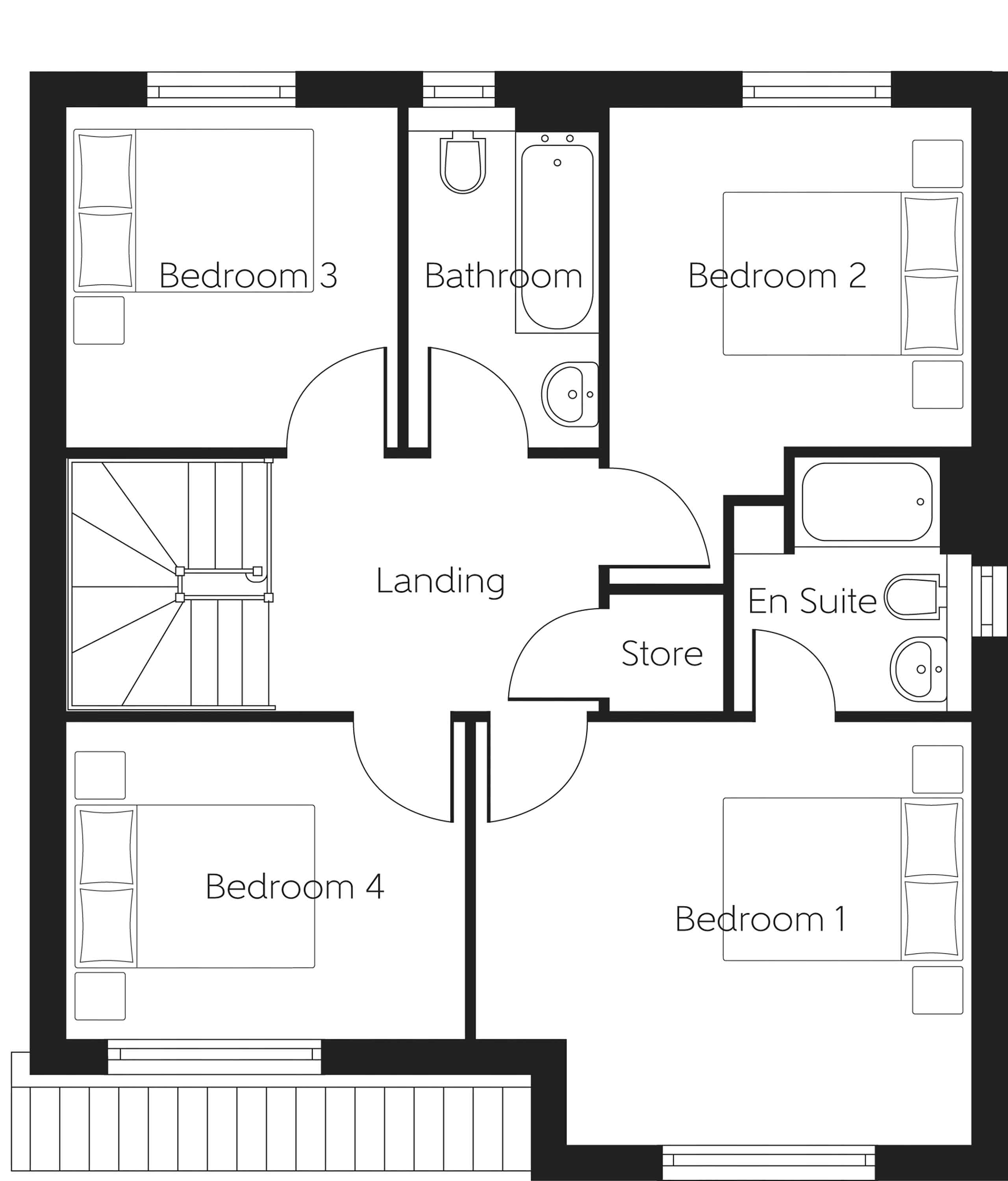 228, Off Castlehill, Elphinstone floorplan