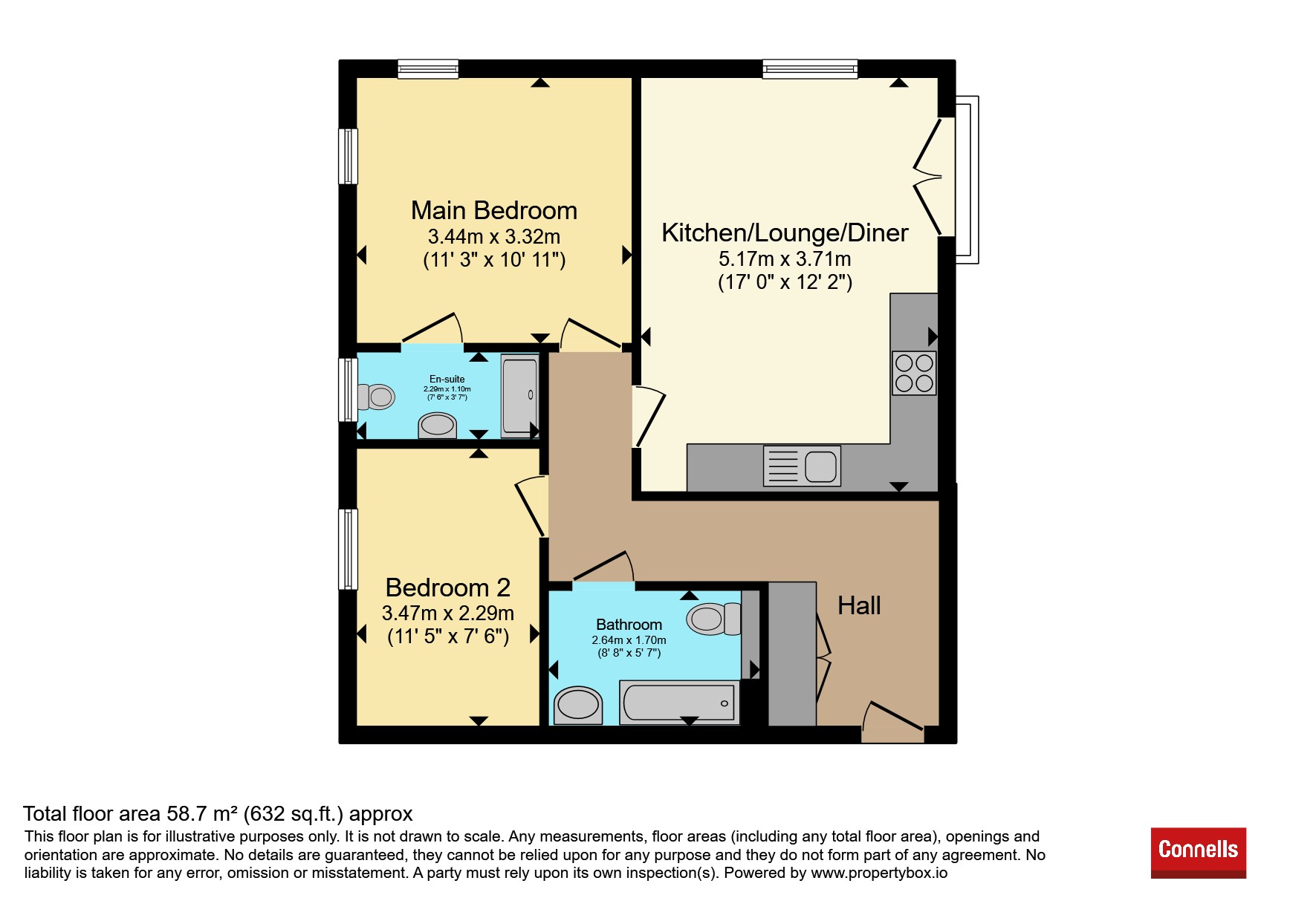 Flat 12, 236, Winchester Road, Southampton floorplan