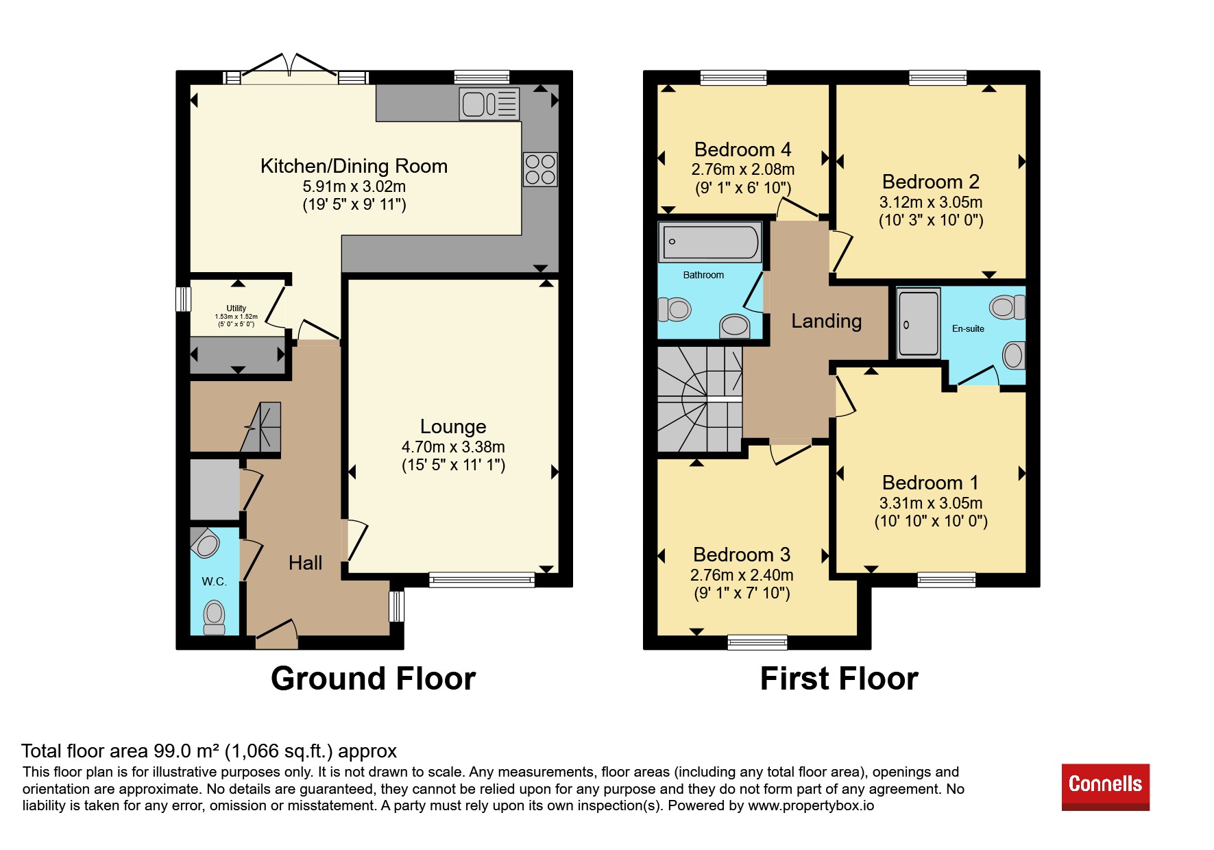 4, Lydian Walk, Bridgwater floorplan