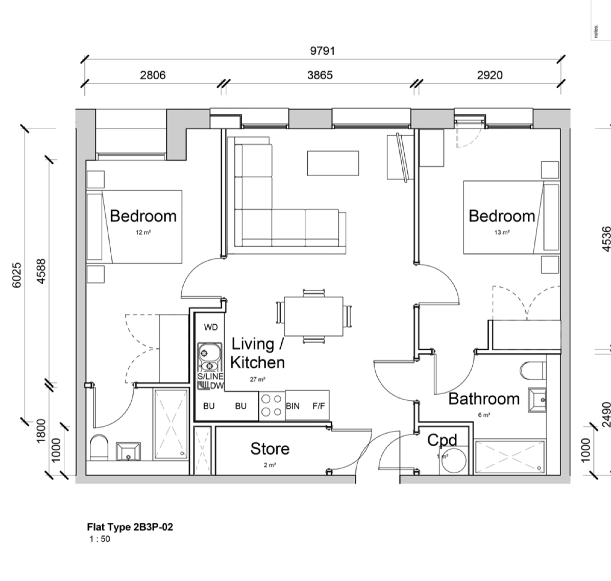 Flat xxx, 151 Boundary Lane, Manchester, Manchester floorplan