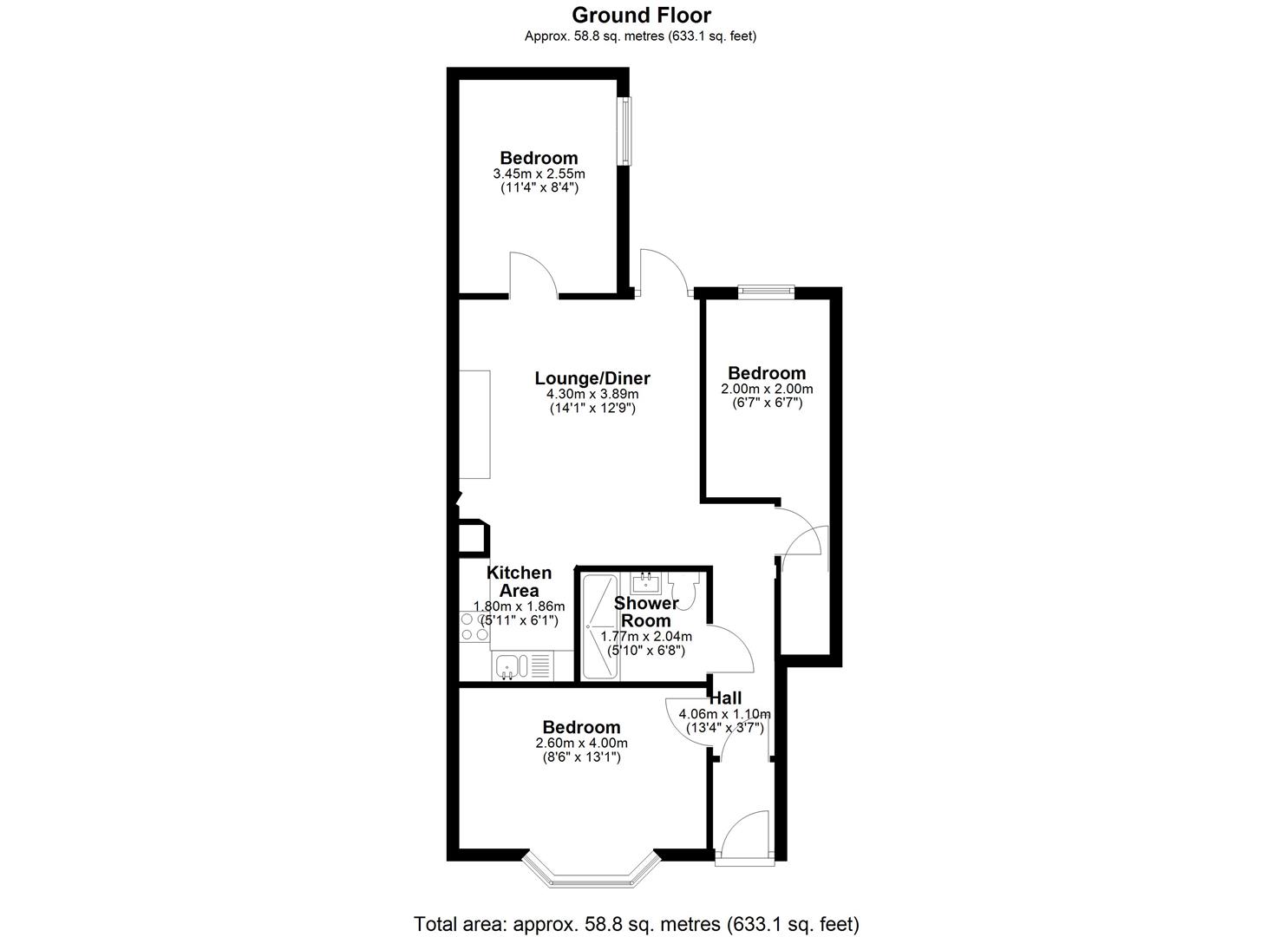 5/7, Amble Grove, Newcastle Upon Tyne floorplan