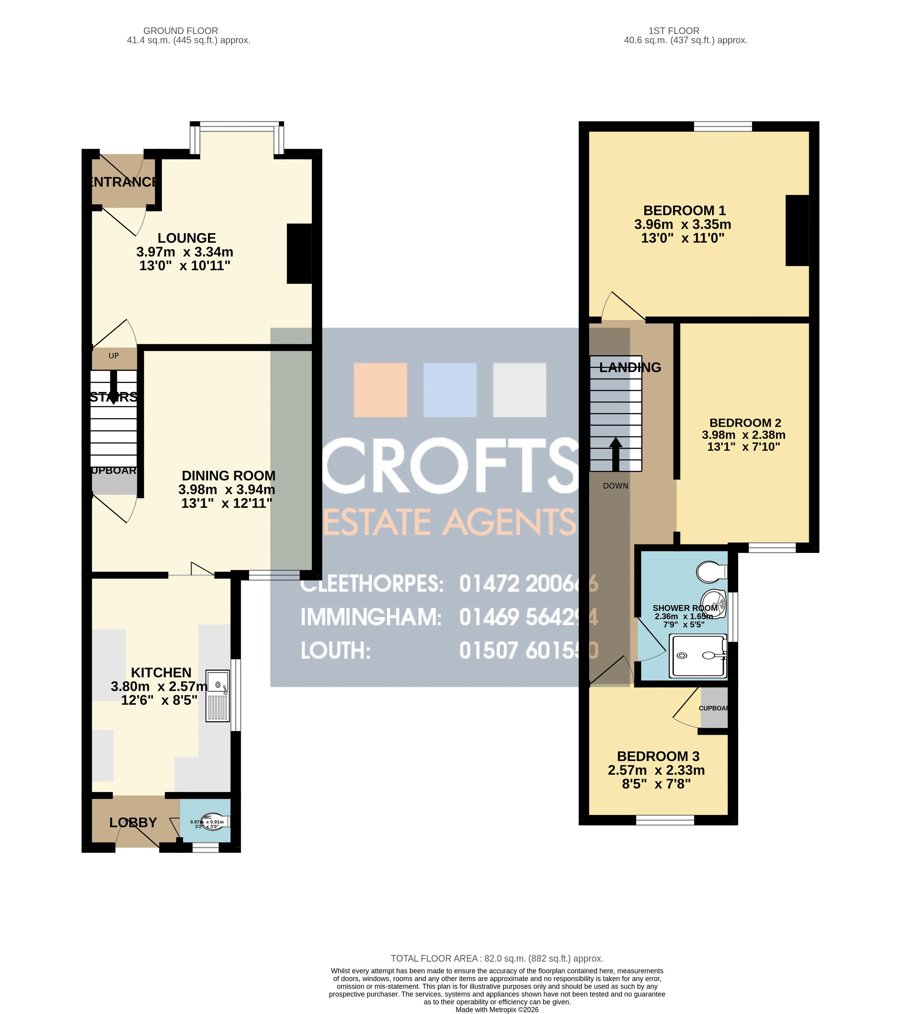 54, Crowhill Avenue, Cleethorpes floorplan