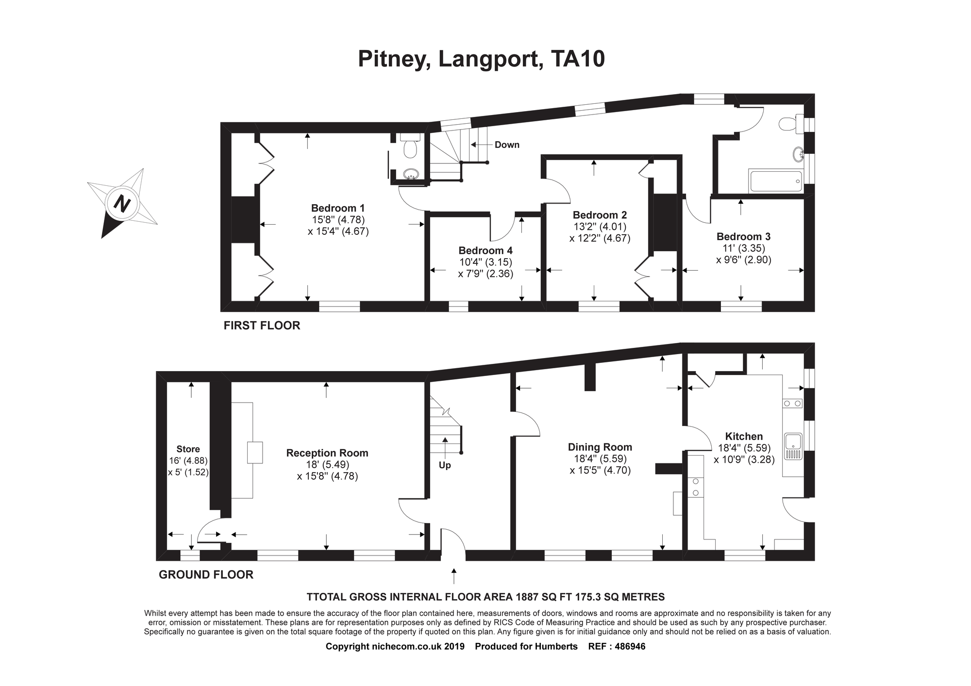 4 Bedrooms Detached house for sale in Pitney, Langport, Somerset TA10