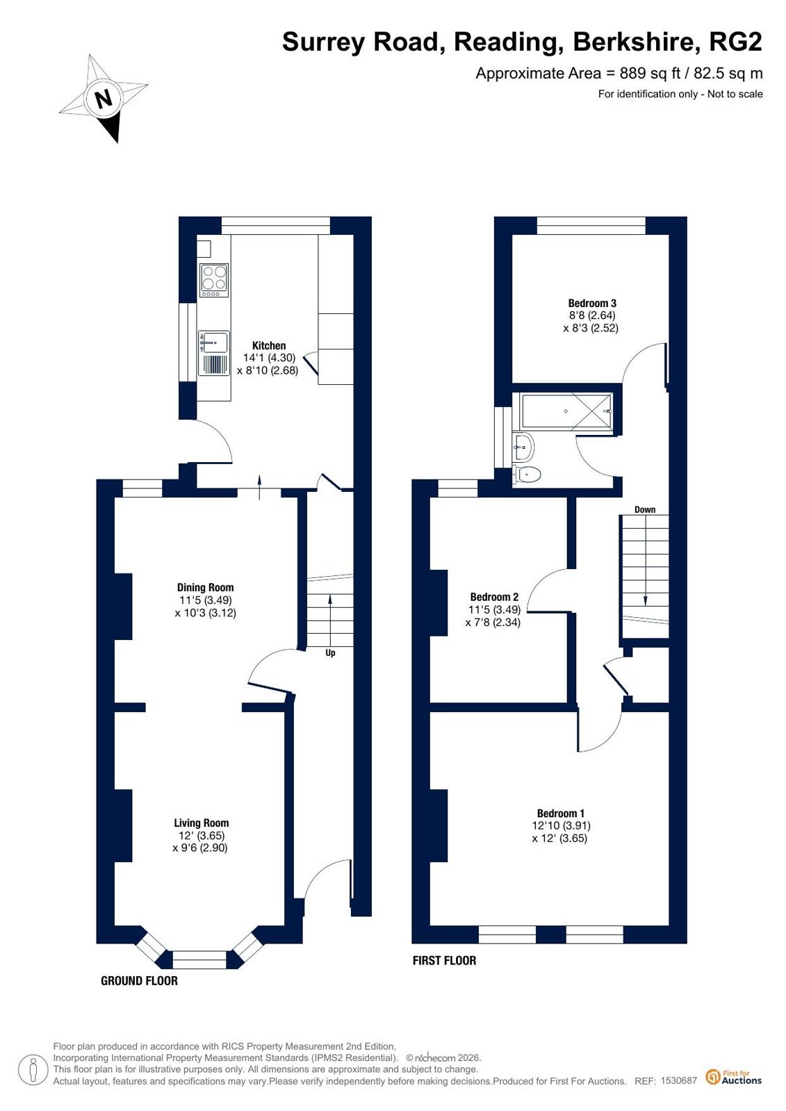 4, Surrey Road, Berkshire floorplan
