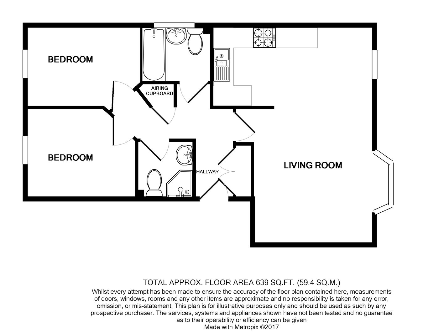12 Gloucester Court, Gloucester Street, Taunton floorplan