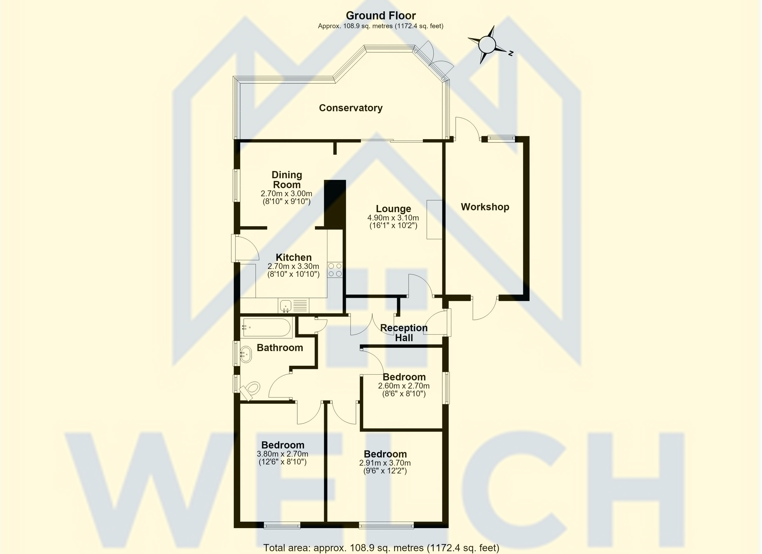 1 Somerset Way, Shrewsbury floorplan