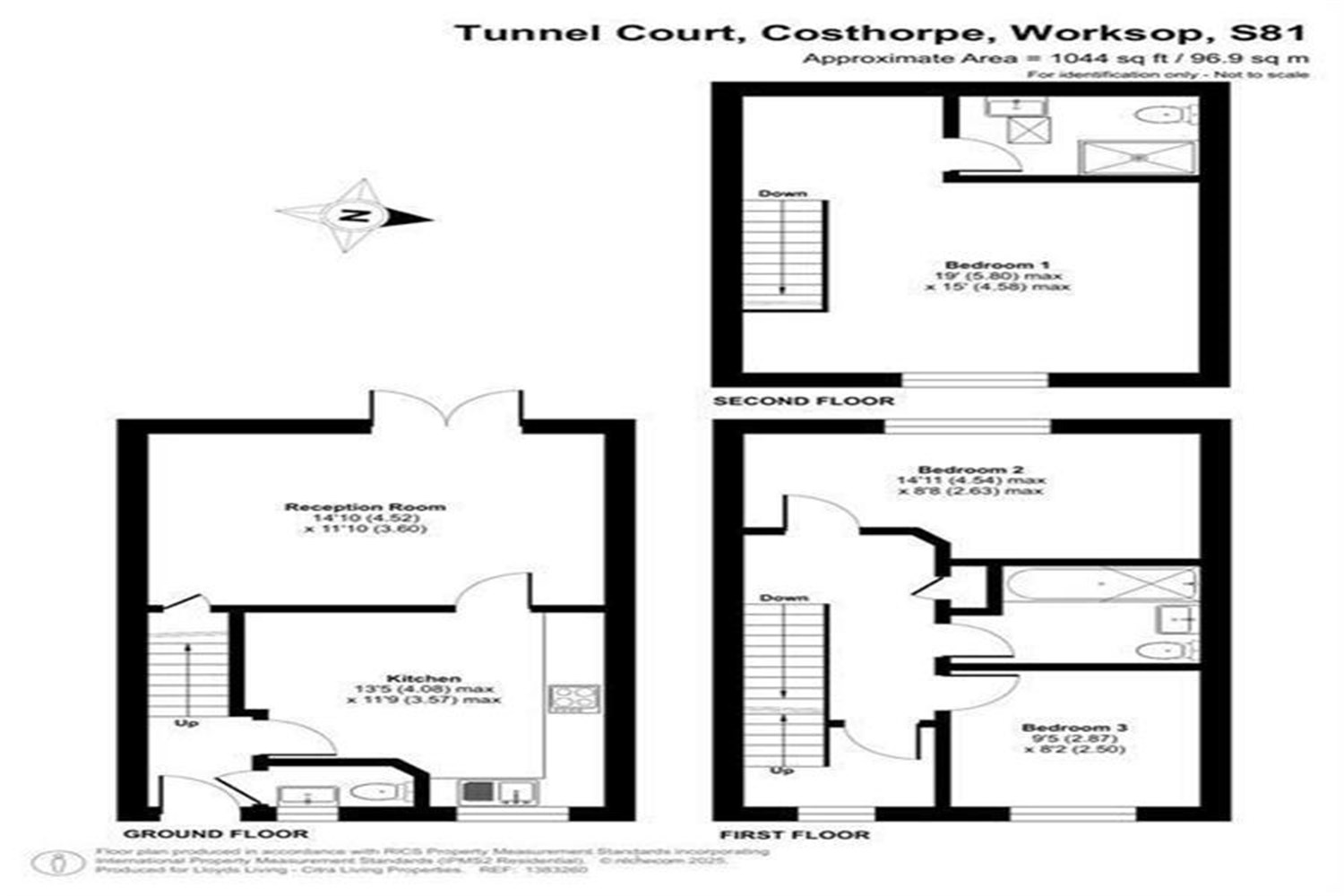 33, Sylvester Crescent, Costhorpe, Worksop floorplan
