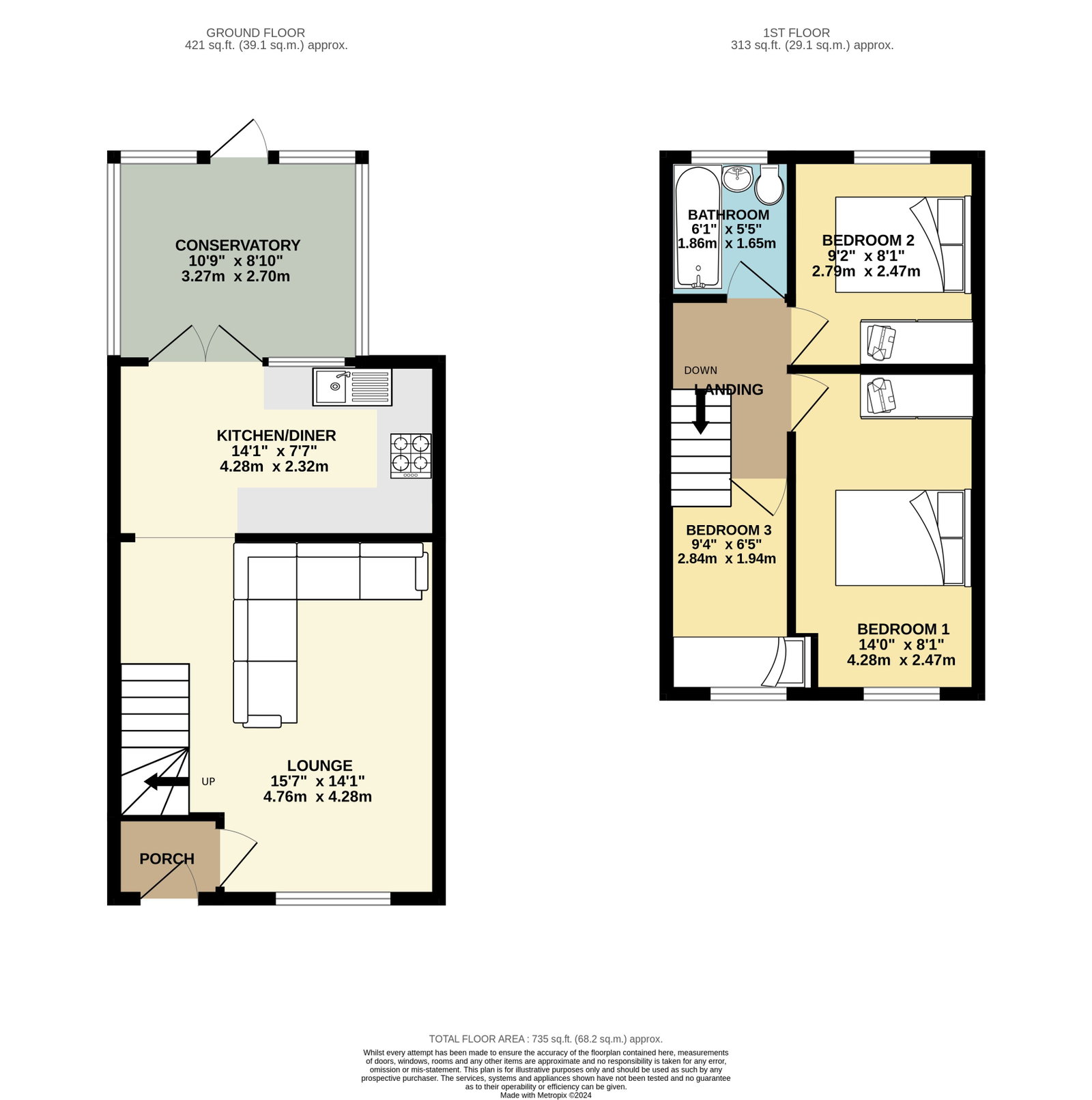 50, Olwen Crescent, Stockport floorplan