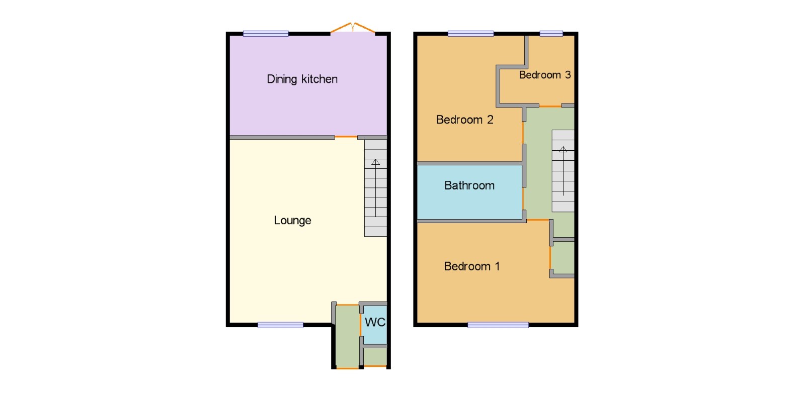 3 Bedrooms Terraced house for sale in Cherry Avenue, Abronhill, Cumbernauld, North Lanarkshire G67