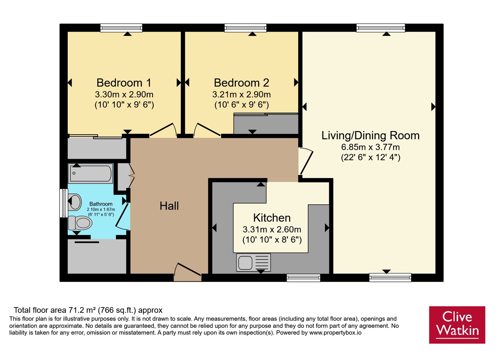 6 Carrick Court,, Nazeby Avenue, Merseyside floorplan