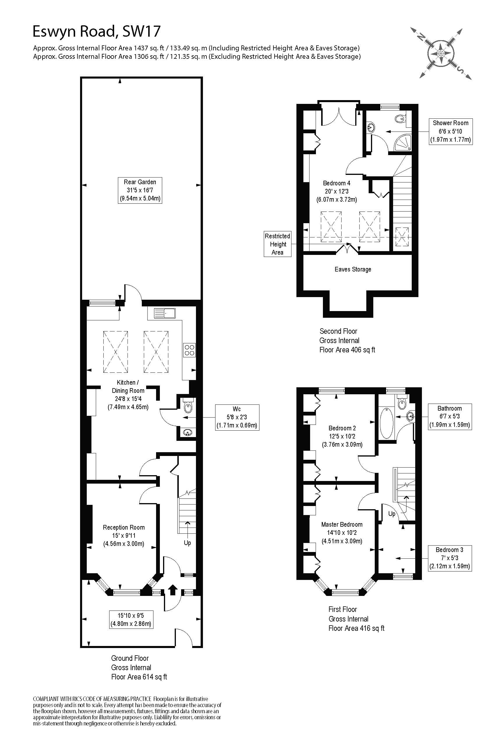 6, Eswyn Road, London floorplan