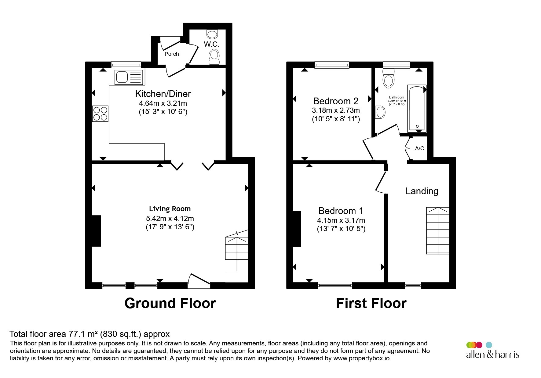 46, Magdalene Street, GLASTONBURY floorplan