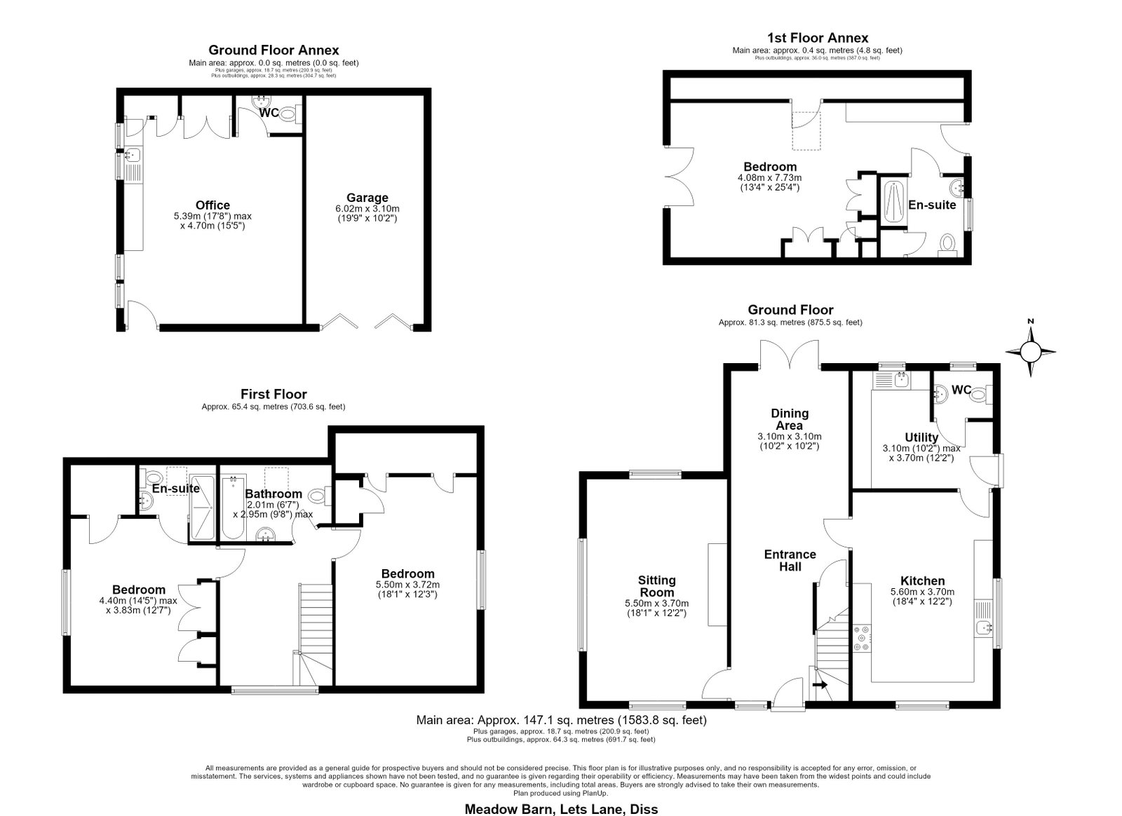 Meadow Barn, Leys Lane, Diss floorplan
