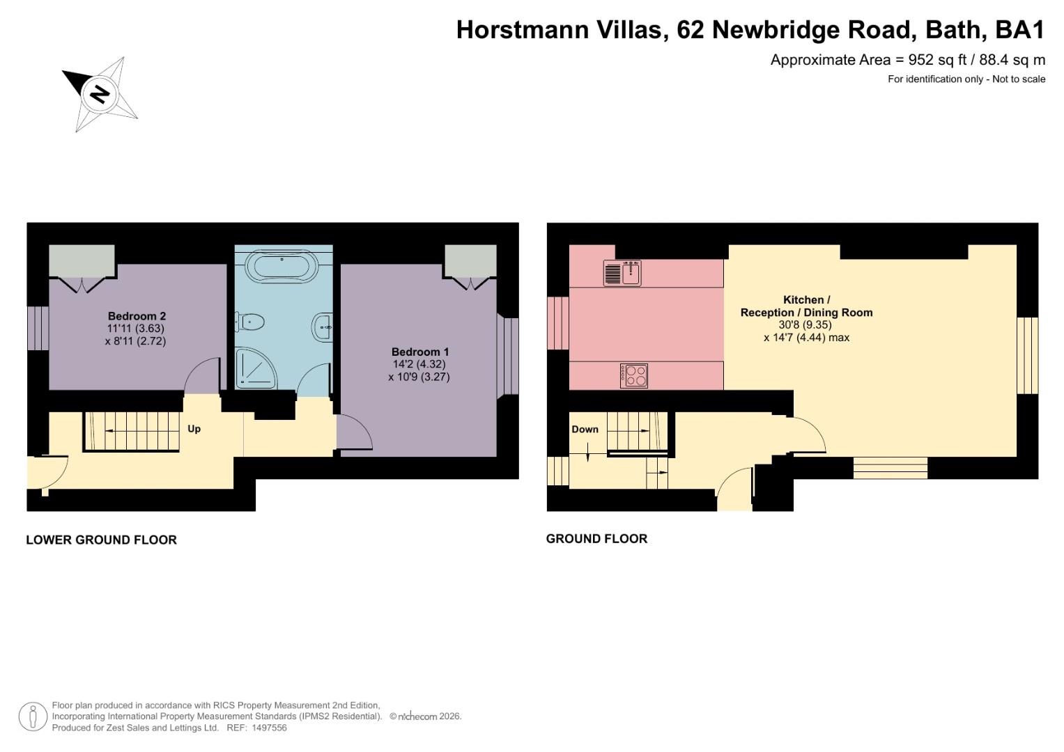 4 Horstmann Villas, 62, Newbridge Road, Bath floorplan