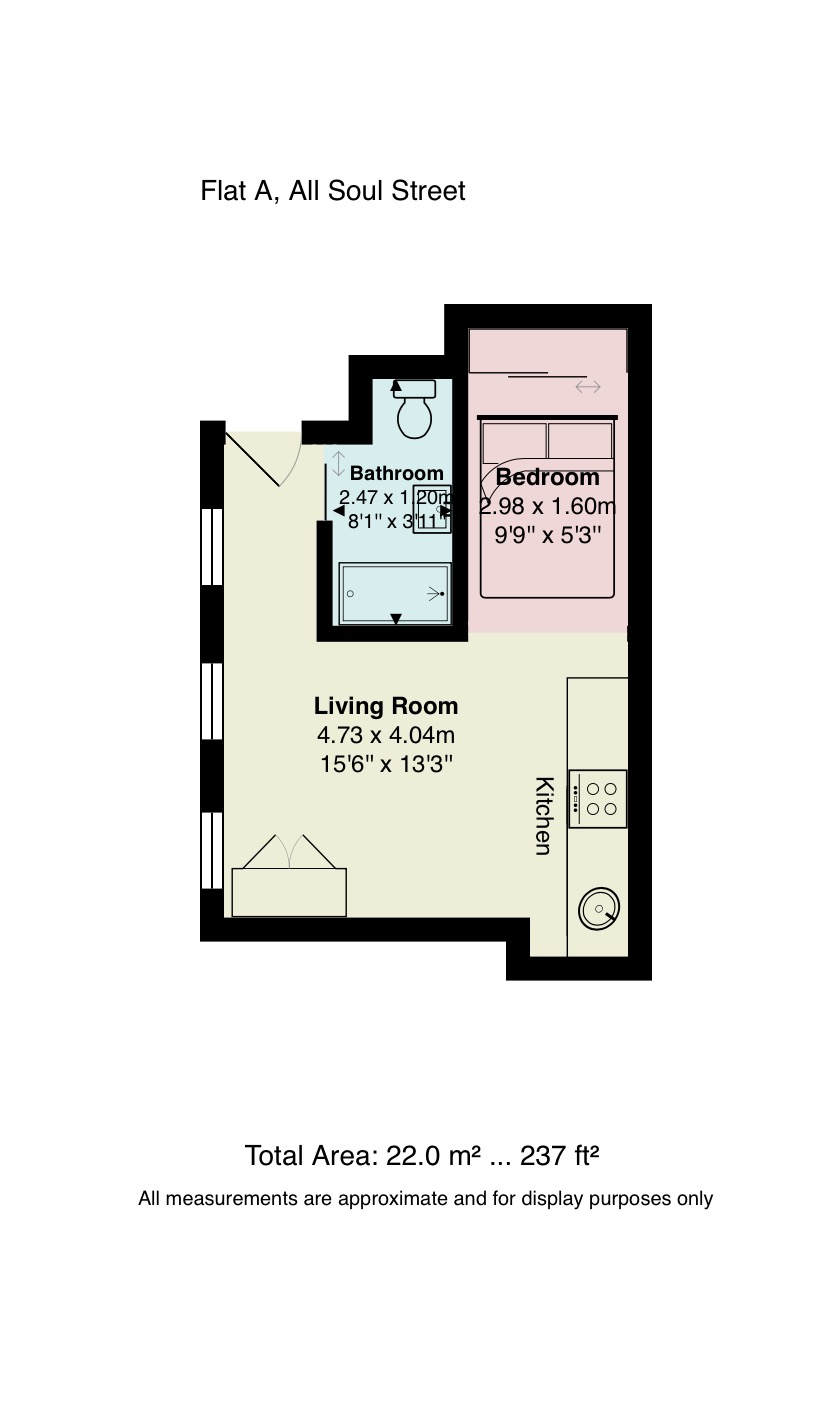 0 Bedrooms Studio to rent in All Souls Place, London W1B