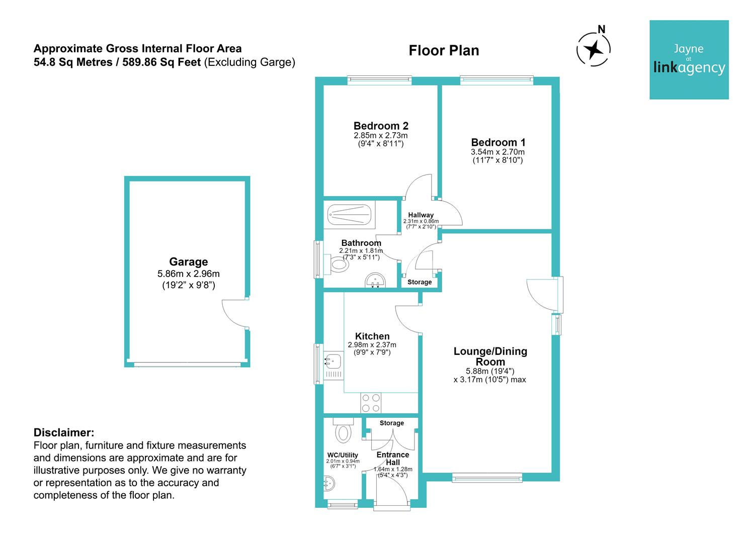 9, Camellia Close, Driffield floorplan