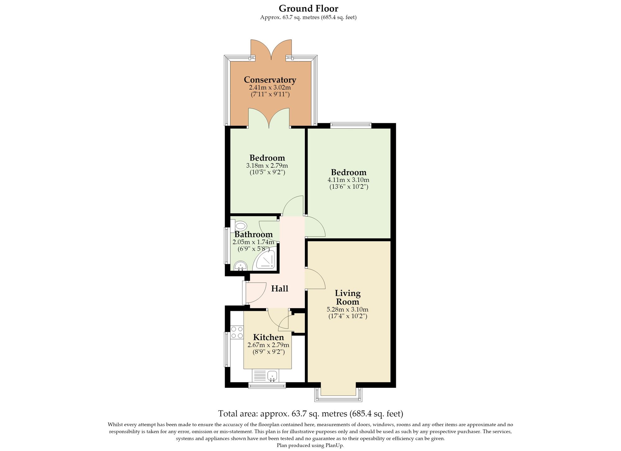 12 Flowerday Close, Great Yarmouth floorplan