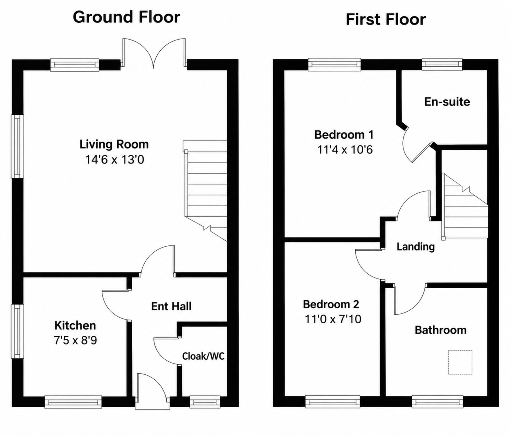 25 Barnwell Gardens, Corby floorplan