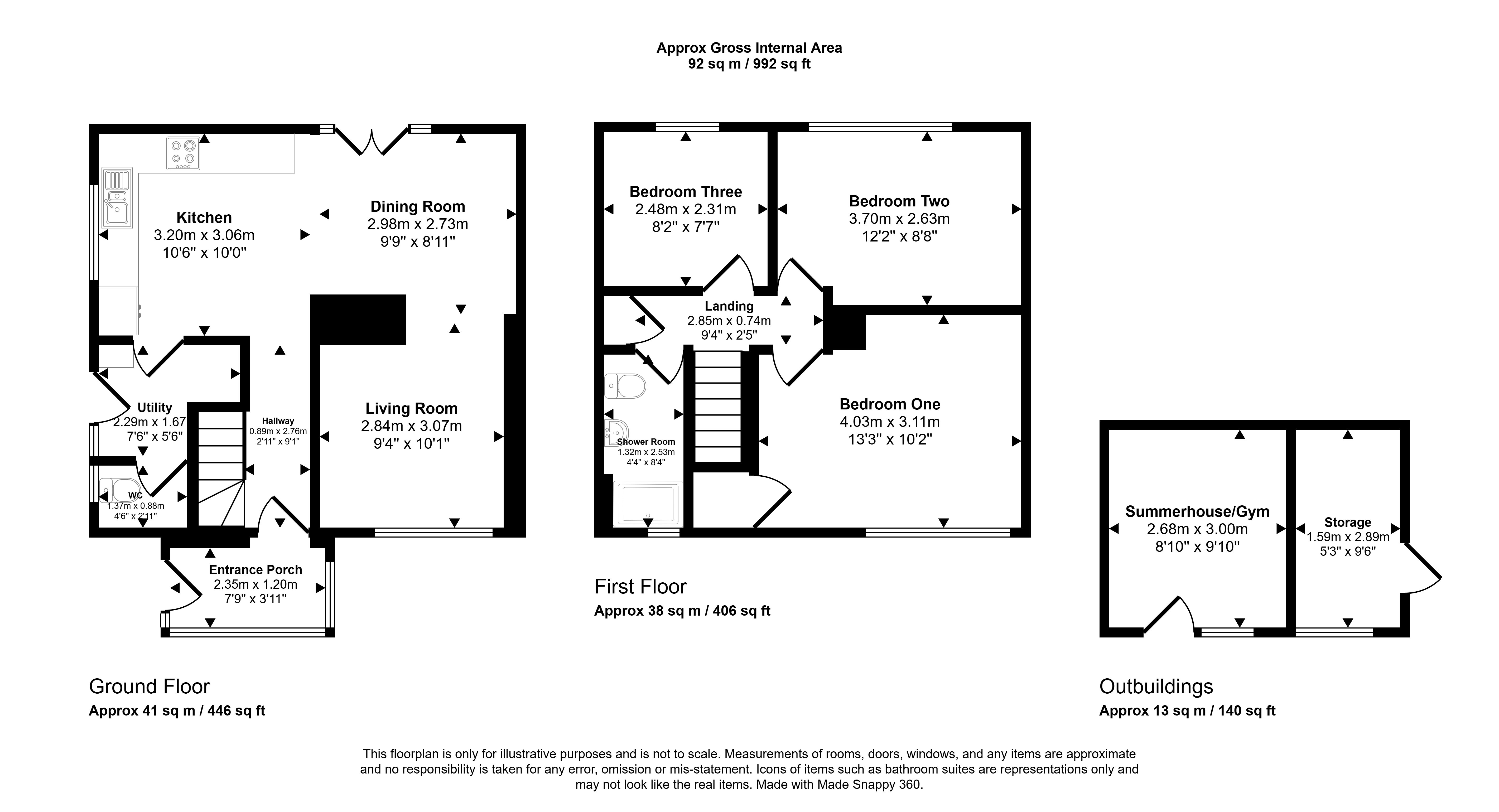 Clydach Close, Glyncoch Pontypridd floorplan