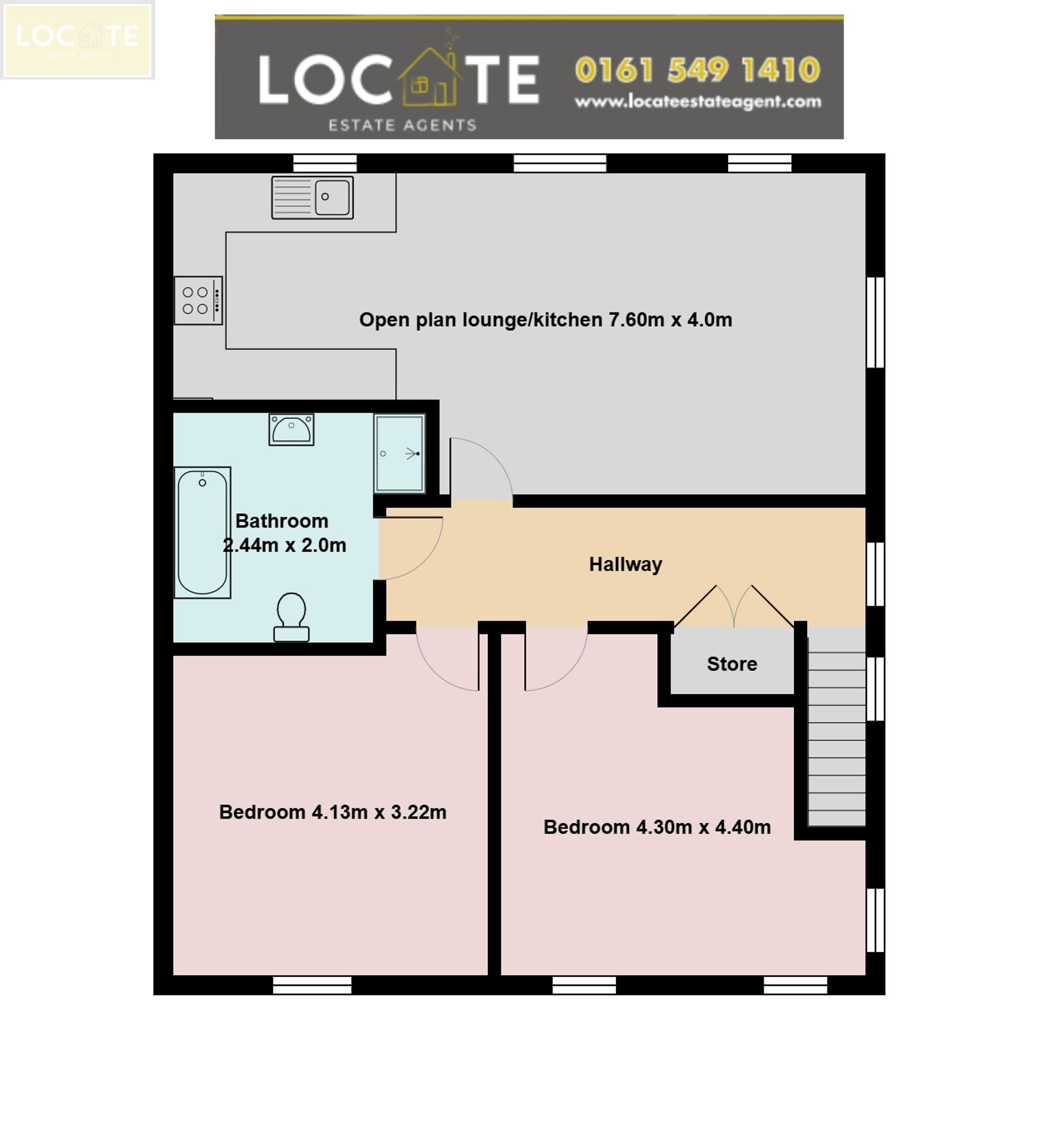 16 Modbury Gardens, Urmston floorplan