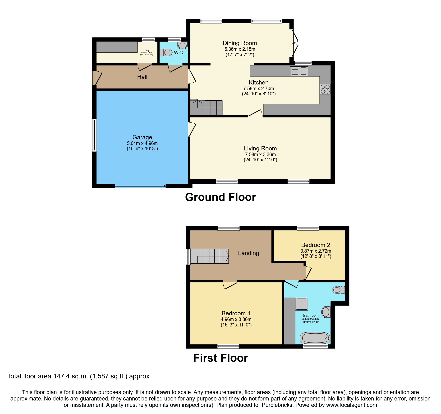 32, Langrick Road, Nr Coningsby, Lincoln floorplan