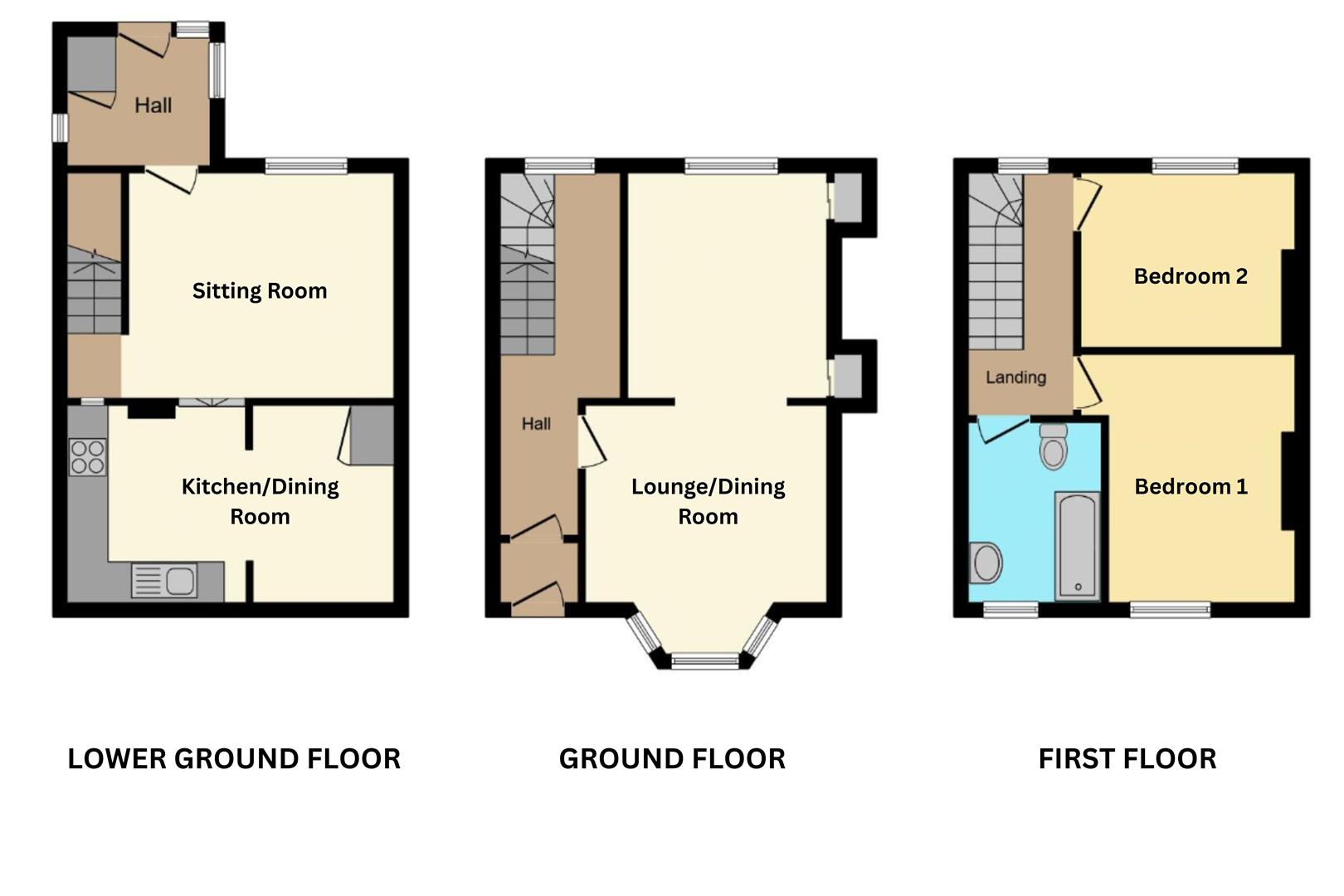 60, Usk Road, Bargoed floorplan