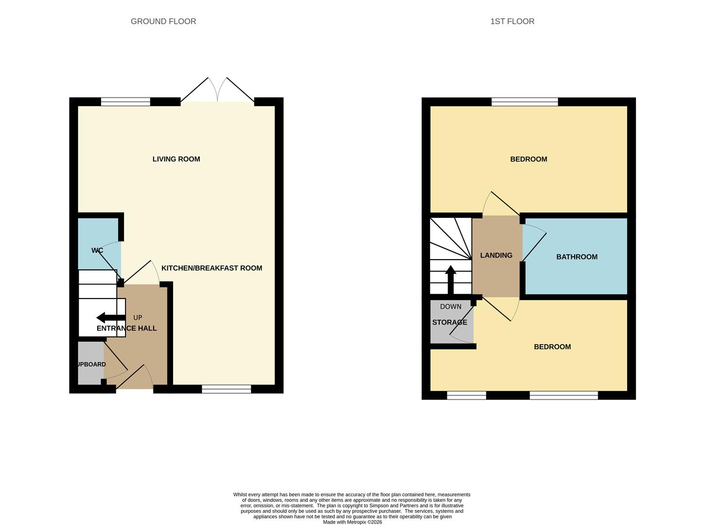 26, Underborough Way, Northampton floorplan