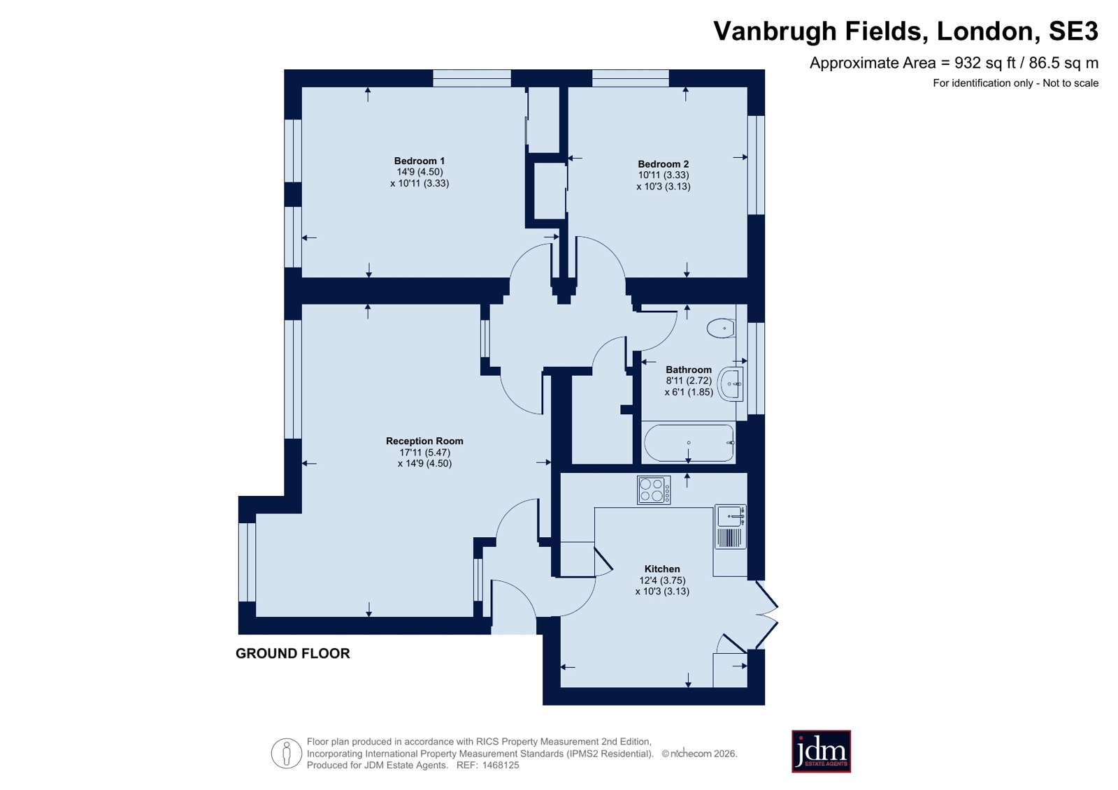 43, Parkside, London floorplan