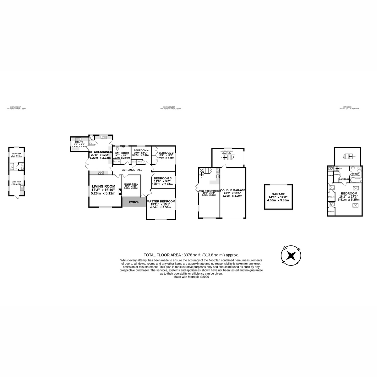Woodpecker, Station Road, Little Dunham floorplan